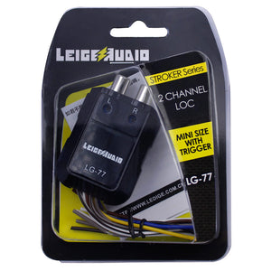 LEIGESAUDIO 2-Channel Speaker Cable to RCA Adapter with Line Out Converter
