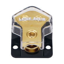 Load image into Gallery viewer, LEIGESAUDIO 0/2/4 Gauge in 4/8/10 Gauge Out 2 Way Amp Copper Power Distribution Block for Car Audio Splitter